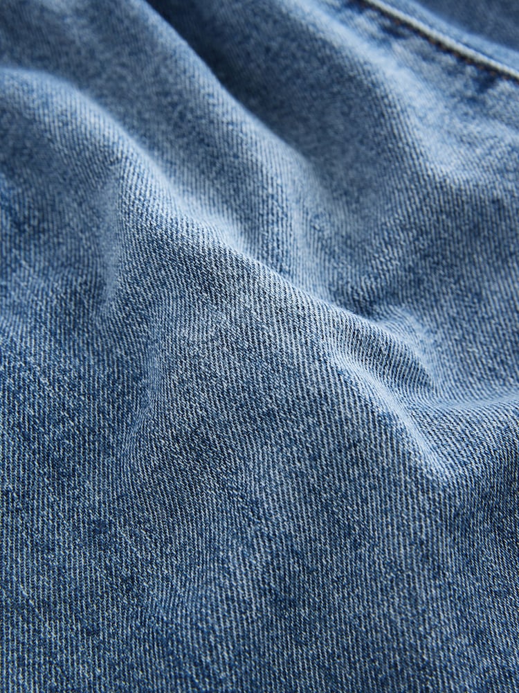 Bleu moyen - 100{Short Denim en coton (3-16ans) - Image 3 of 4