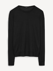 Joseph Black Round Neck Cashair Cashmere Jumper - Image 4 of 4
