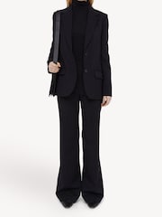 Joseph Black Morissey Comfort Wide Leg Trousers - Image 3 of 4
