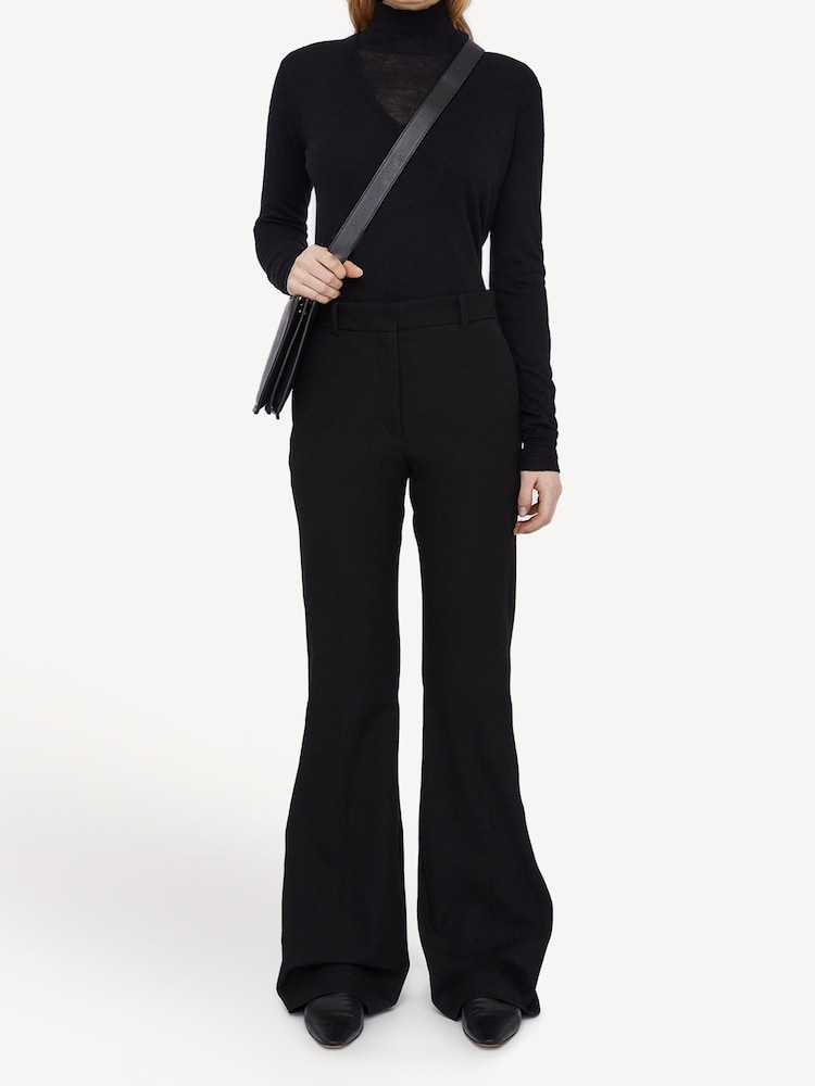 Joseph Black Tafira Gabardine Flare Trousers - Image 1 of 4
