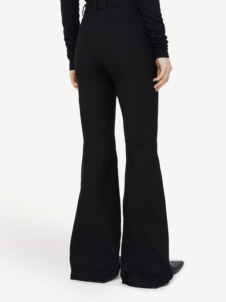 Joseph Black Tafira Gabardine Flare Trousers - Image 2 of 4