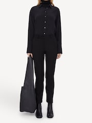 Joseph Black Coleman Slim Gabardine Stretch Trousers - Image 2 of 5