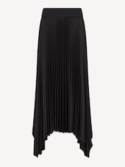 Joseph Black Knit Weave Plissé Ade Skirt - Image 4 of 4