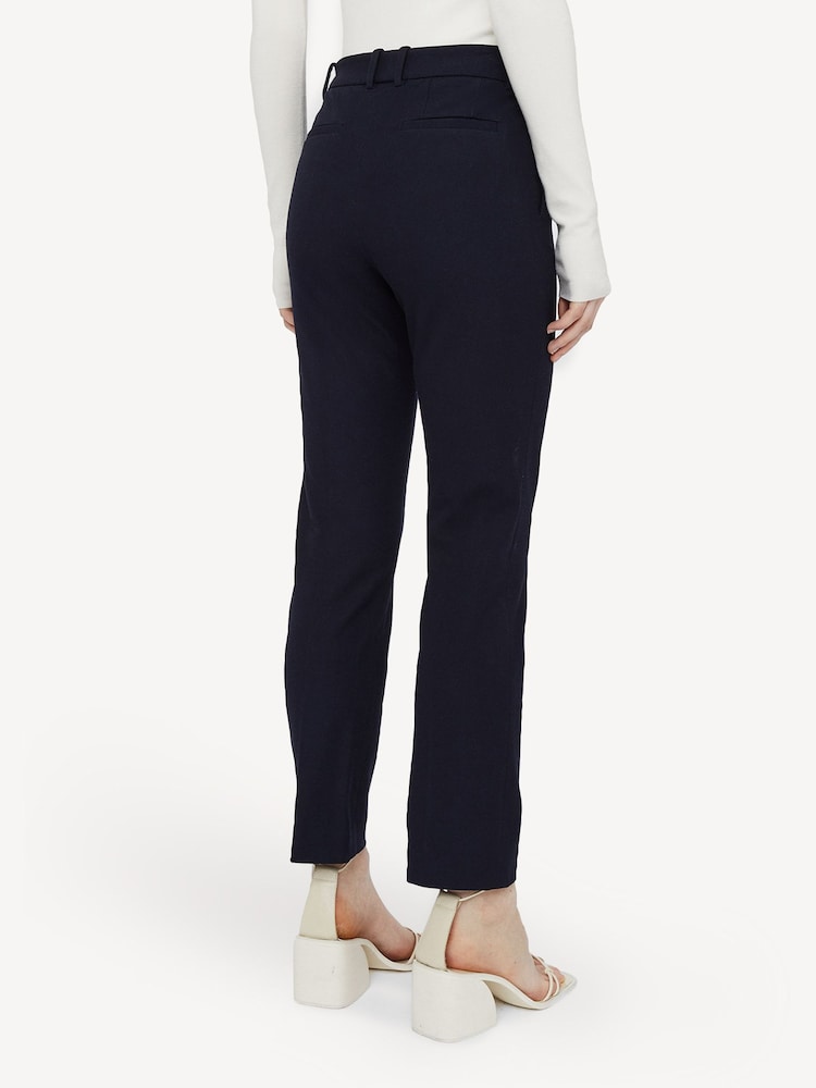 Joseph Blue Coleman Slim Gabardine Stretch Trousers - Image 2 of 5