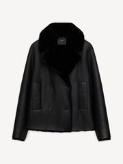 Joseph Black Shearling Calla Coat - Image 7 of 7