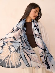 Pastel Floral Lightweight Scarf - Image 2 of 6