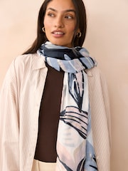 Pastel Floral Lightweight Scarf - Image 3 of 6