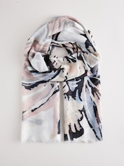 Pastel Floral Lightweight Scarf - Image 4 of 6