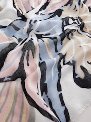 Pastel Floral Lightweight Scarf - Image 5 of 6