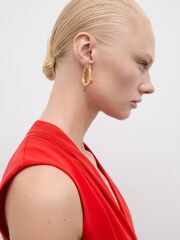 Mango Red V-Neck Jumpsuit - Image 5 of 7