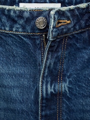 Mango Blue Mom Slim Fit High Waist 100% Cotton Jeans - Image 10 of 10