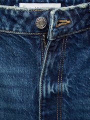 Mango Blue Mom Slim Fit High Waist 100% Cotton Jeans - Image 6 of 10