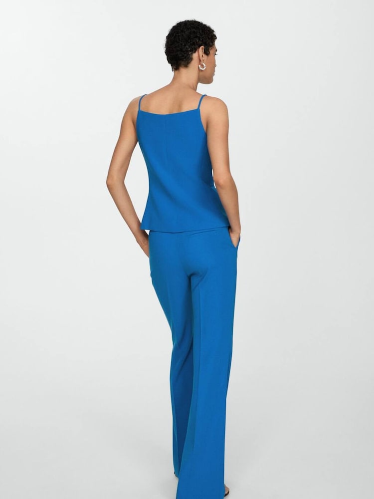 Mango Blue Waistcoat with Buttons - Image 2 of 7 Mango Blue Waistcoat with Buttons - Image 2 of 7