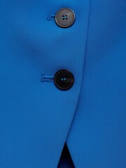 Mango Blue Waistcoat with Buttons - Image 7 of 7