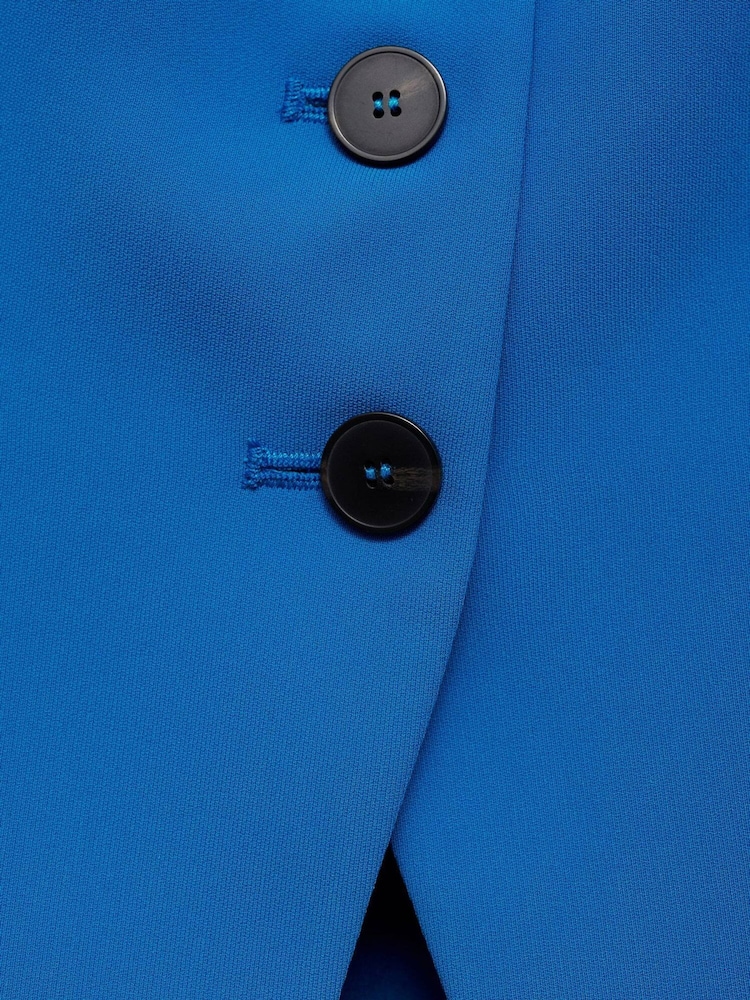 Mango Blue Waistcoat with Buttons - Image 7 of 7 Mango Blue Waistcoat with Buttons - Image 7 of 7