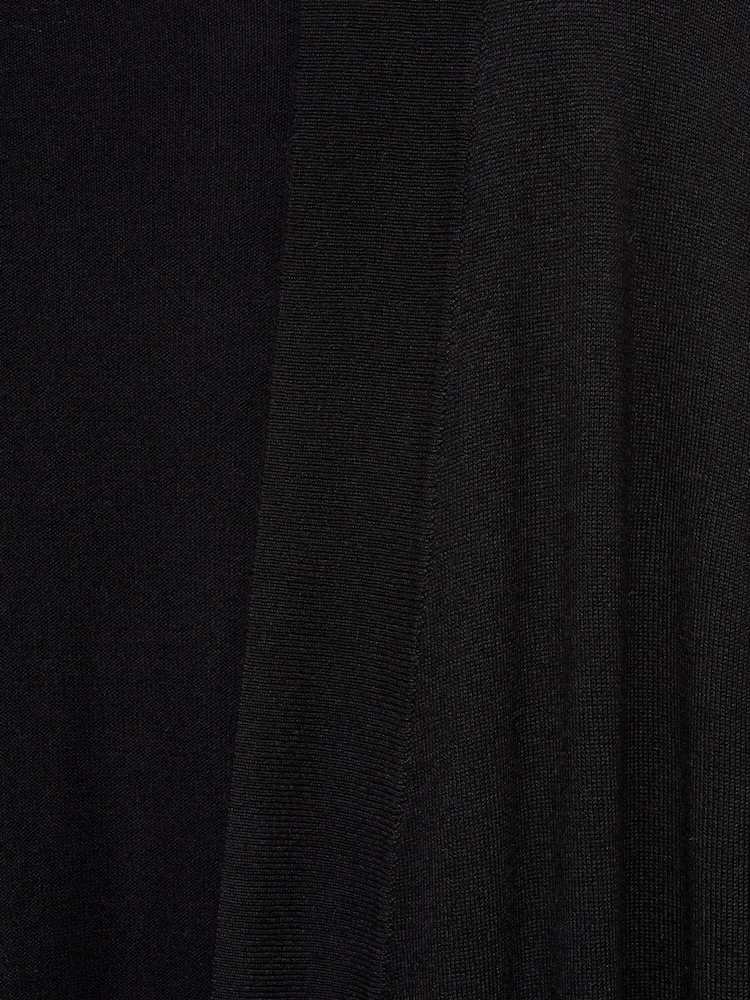 Mango Black Fine Knit Long Cardigan - Image 6 of 6 Mango Black Fine Knit Long Cardigan - Image 6 of 6