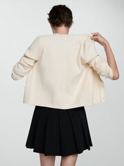Mango Cream Gold Button Cardigan - Image 2 of 6