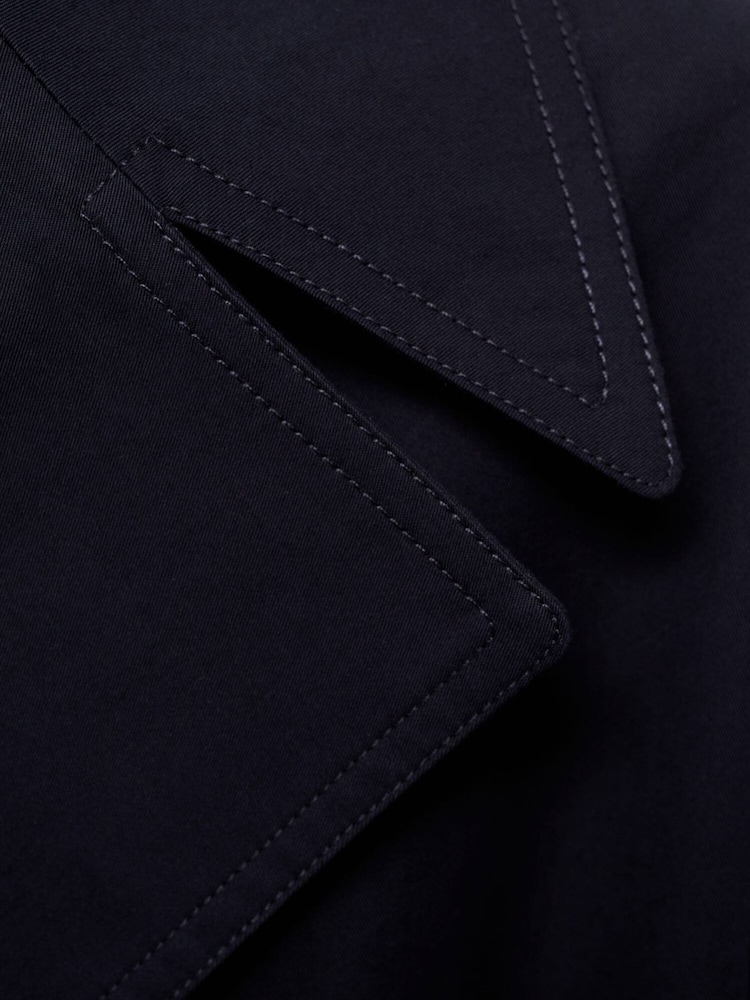 Mango Black Double-Breasted Trench Coat - Image 6 of 6