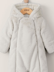 Buzo gris de piel sintética de Mamas & Papas - Imagen 2 de 3