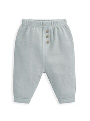 Mamas & Papas Blue Waffle Jumper & Legging Set - Image 3 of 3