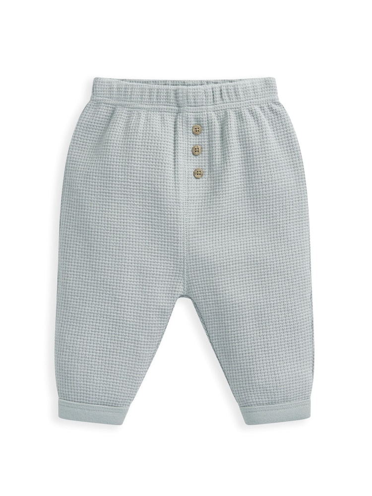 Mamas & Papas Blue Waffle Jumper & Legging Set - Image 3 of 3