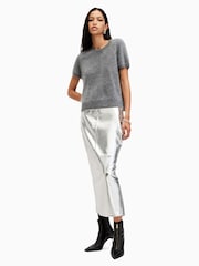 Allsaints Silver Renai Pencil Skirt - Image 1 of 9