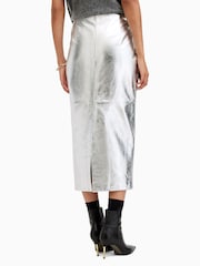Allsaints Silver Renai Pencil Skirt - Image 7 of 9