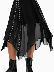 AllSaints Black Luna Skirt - Image 5 of 9