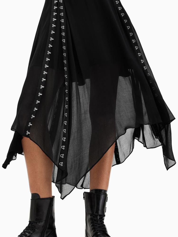 AllSaints Black Luna Skirt - Image 5 of 9