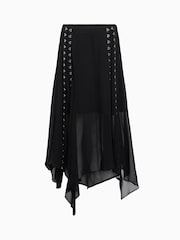 AllSaints Black Luna Skirt - Image 9 of 9