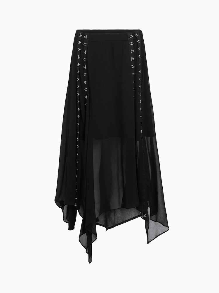 AllSaints Black Luna Skirt - Image 9 of 9