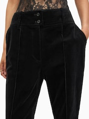 AllSaints Black Sevenh Corduroy Trousers - Image 2 of 8
