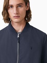 AllSaints Blue Ink Bassett Bomber Jacket - Image 2 of 8