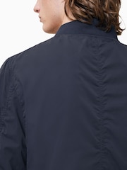 AllSaints Blue Ink Bassett Bomber Jacket - Image 4 of 8