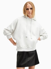 AllSaints White Talon Underground Hoodie - Image 1 of 8