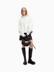 AllSaints White Talon Underground Hoodie - Image 4 of 8