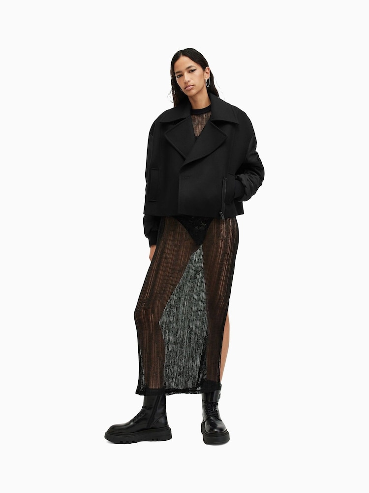 AllSaints Black Orla Jacket - Image 1 of 8
