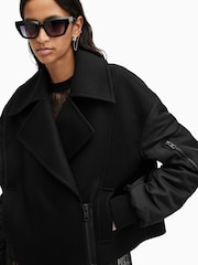 AllSaints Black Orla Jacket - Image 3 of 8