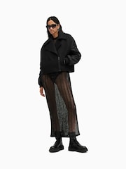 AllSaints Black Orla Jacket - Image 4 of 8
