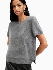AllSaints Grey Rebel T-Shirt - Image 6 of 6