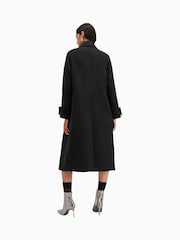 AllSaints Black Mabel Coat - Image 2 of 7