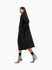 AllSaints Black Mabel Coat - Image 3 of 7