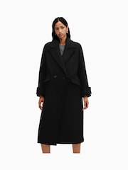 AllSaints Black Mabel Coat - Image 4 of 7