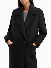 AllSaints Black Mabel Coat - Image 5 of 7
