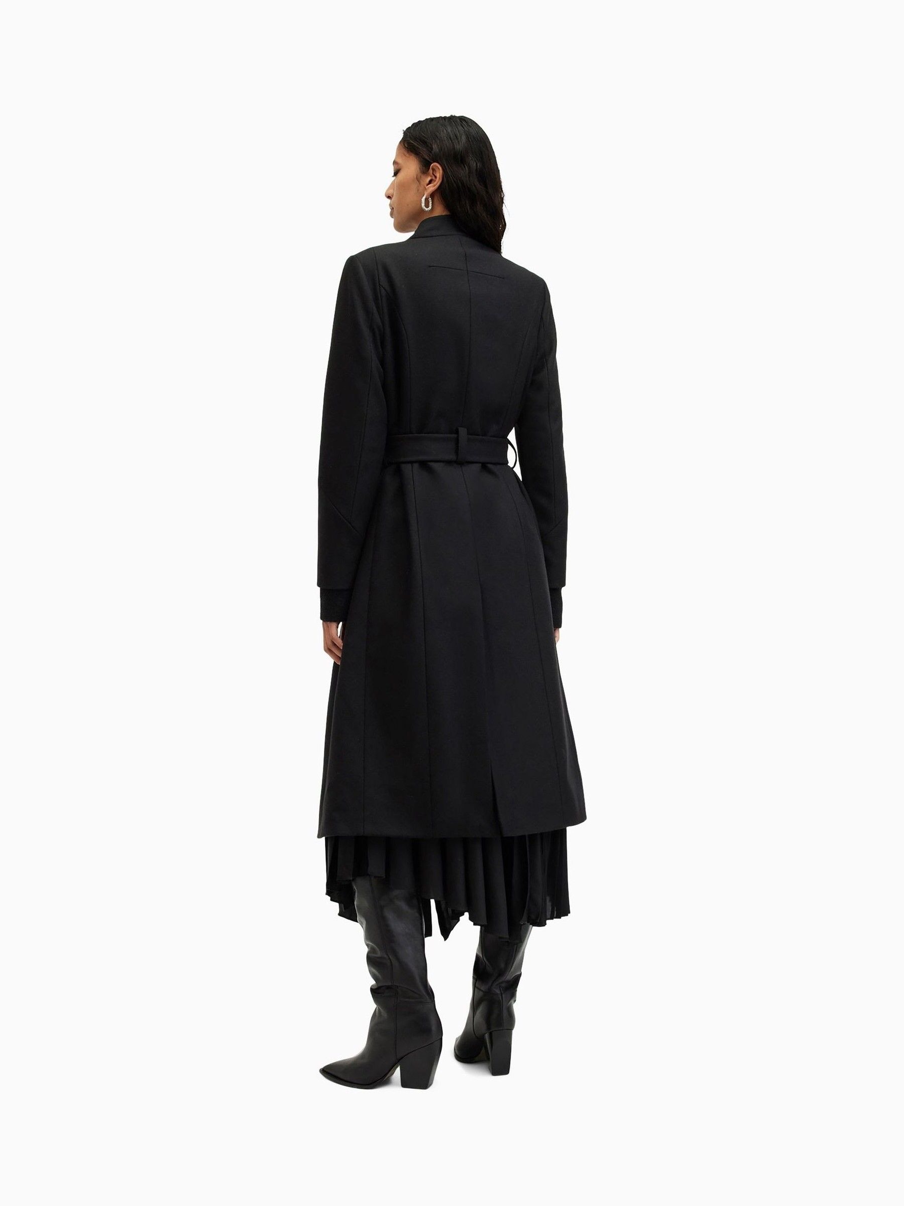 ALLSAINTS ブラック チェスターコート UK 14(女性用) Buy AllSaints Black Riley Coat from Next USA