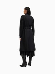 AllSaints Black Riley Coat - Image 6 of 7