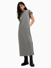AllSaints Grey AllSaints Anna Maxi Dress - Image 1 of 5