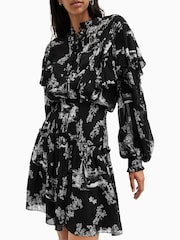 AllSaints Black Aubrey Dress - Image 2 of 8