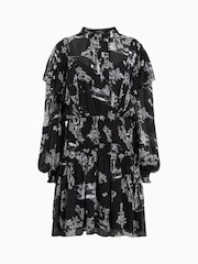AllSaints Black Aubrey Dress - Image 8 of 8