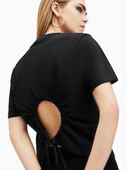 AllSaints Black Holli 100% Cotton T-Shirt - Image 3 of 6